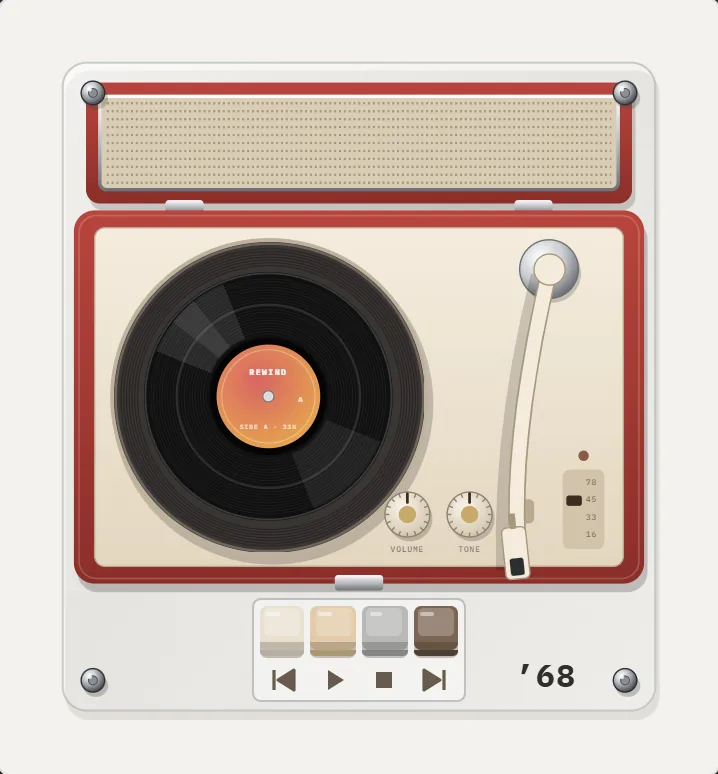 1968 Turntable in REWIND