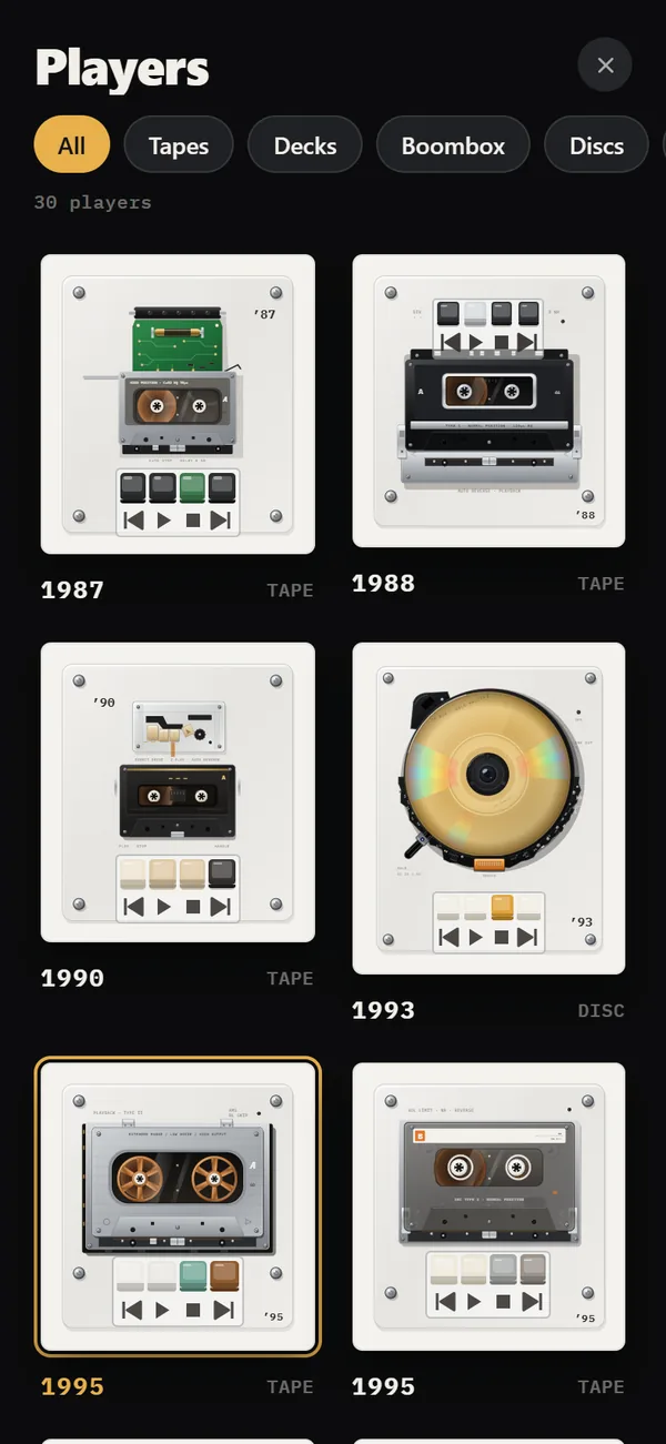 Which retro machines can I play music on?